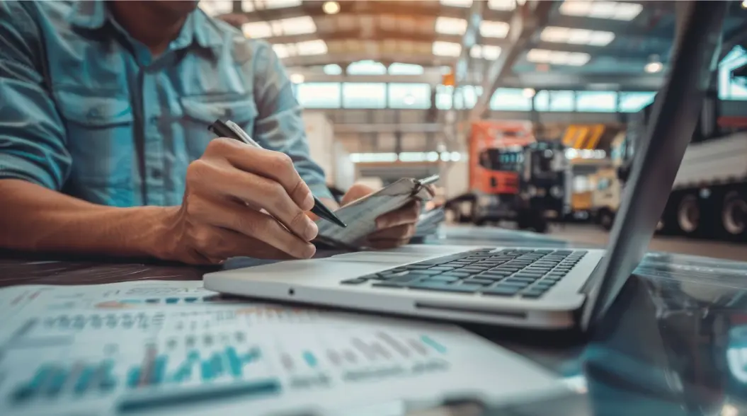 Profissional calculando o consumo de ar comprimido em ambiente industrial para dimensionamento eficiente do sistema e redução de custos operacionais